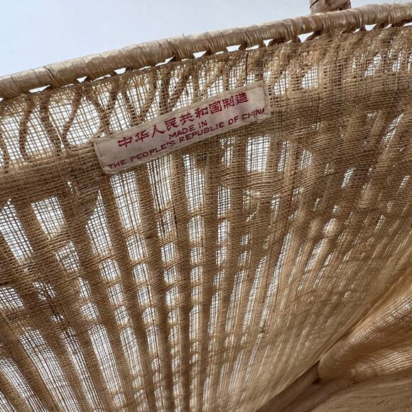 Vintage Butterfly Boho Raffia Straw Tote Back Handbag Peoples Republic of China - Picture 4 of 7